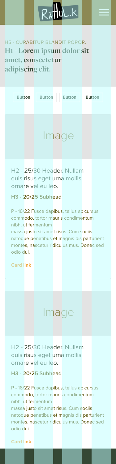 Web version of the research area pattern showing publications and posters